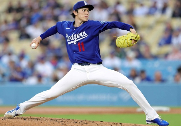 "다저스 4선발인데"…사사키, 시범경기 ERA 15.58 부진 계속