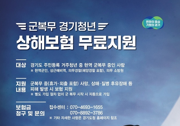 “군복무도 안심”…경기도, 6만여 입대 청년에 상해보험 지원