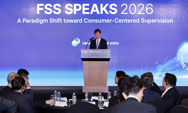 환영사하는 이찬진 금융감독원장