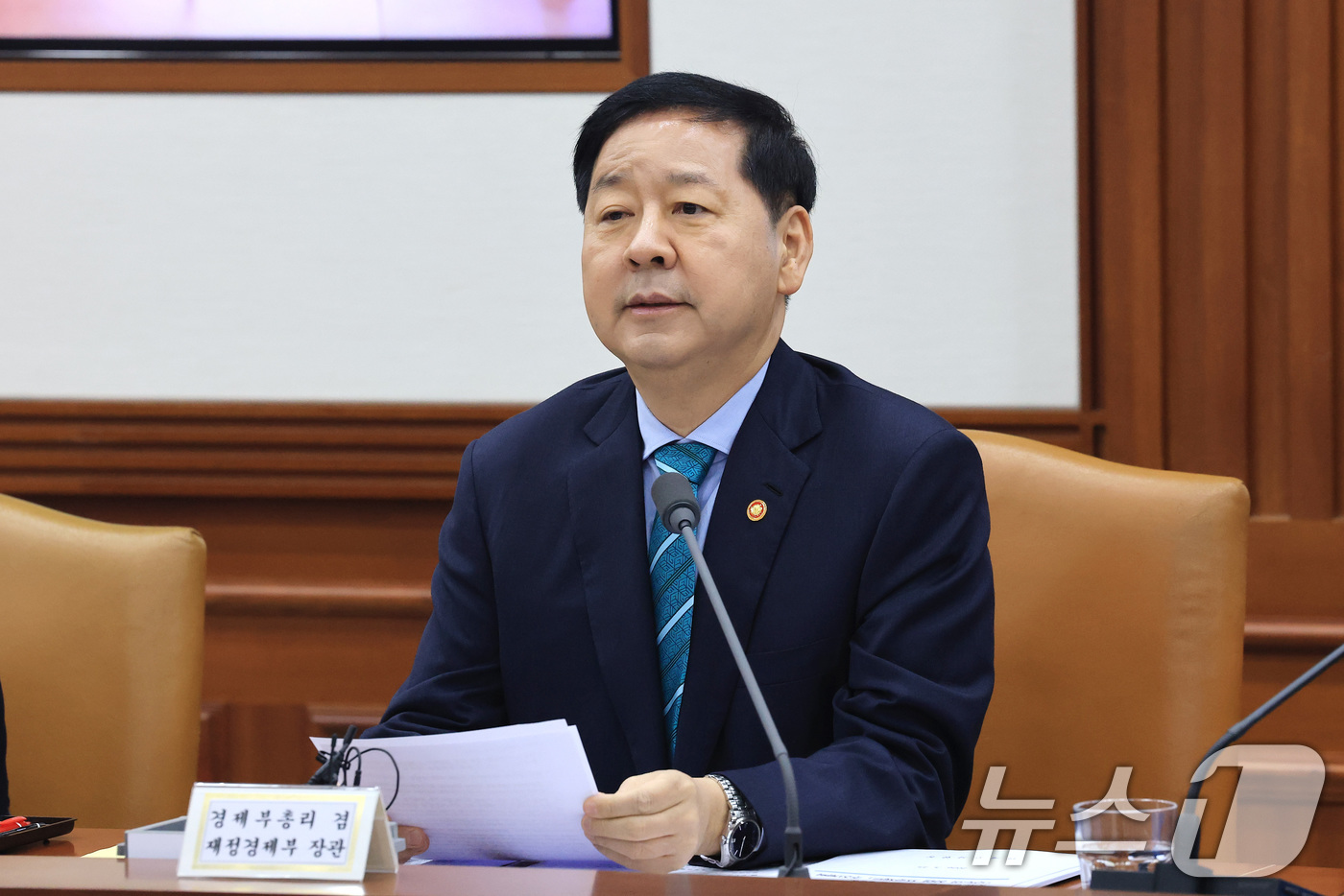 (서울=뉴스1) 임세영 기자 = 구윤철 부총리 겸 재정경제부 장관이 25일 서울 종로구 정부서울청사에서 열린 국가창업시대 전략회의에서 모두발언을 하고 있다.  2026.3.25/뉴 …