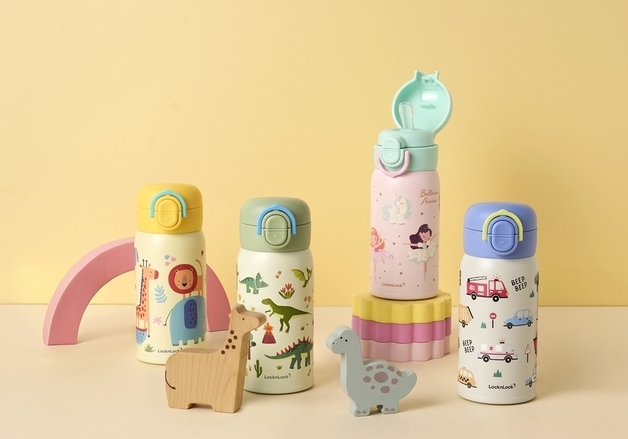 "빨대와 직접 음용 하나로"…락앤락, '스쿨핏 마이픽 듀얼캡 텀블러' 선봬