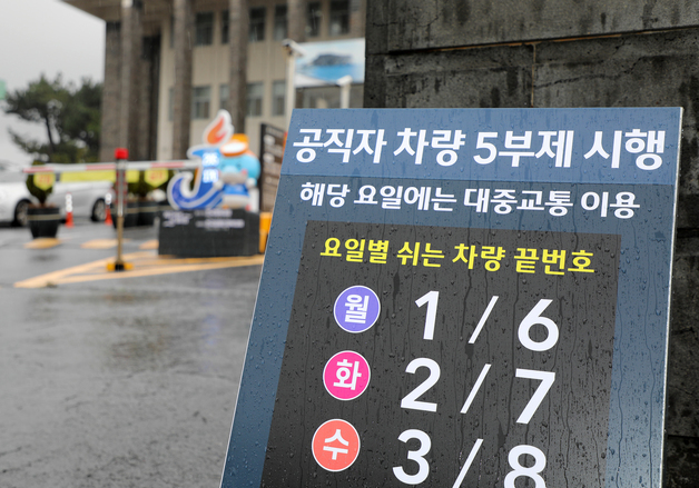 제주도, 공직자 차량 5부제 시행