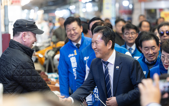 충주시 시장 찾은 정청래 대표