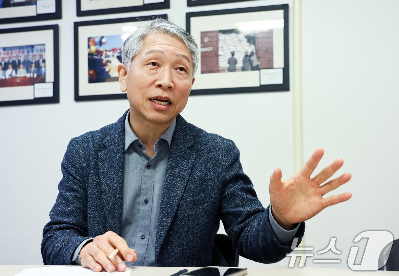 본문 이미지 - 홍상영 우리민족서로돕기운동본부 사무총장은 "북한을 바라보는 우리 사회 내부의 극명한 인식 차이를 직시하고 사회적 합의를 형성하는 것이 선행돼야 한다"라고 말했다. ⓒ 뉴스1 최지환 기자