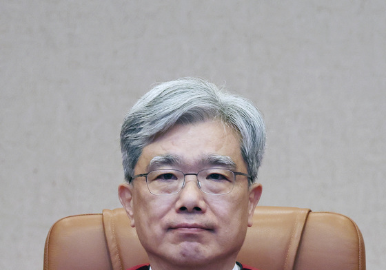 3월 심판선고 참석한 김상환 헌재소장