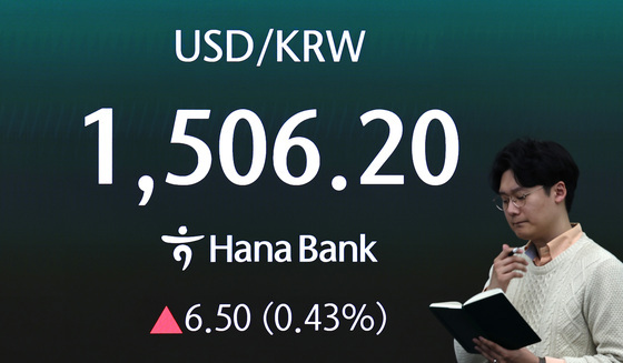 1500원 넘긴 원달러환율