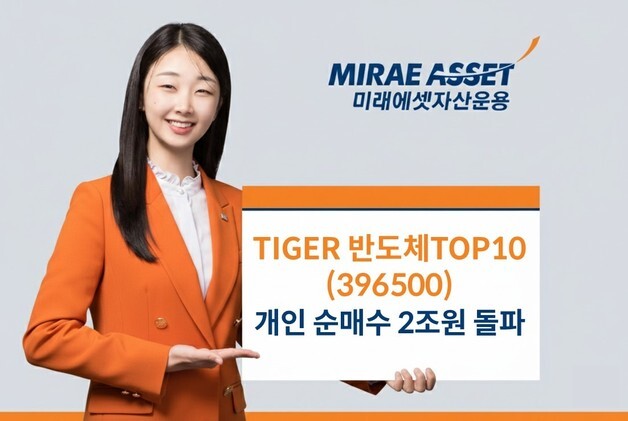 미래에셋운용, 'TIGER 반도체TOP10 ETF' 개인 순매수 2조원 돌파