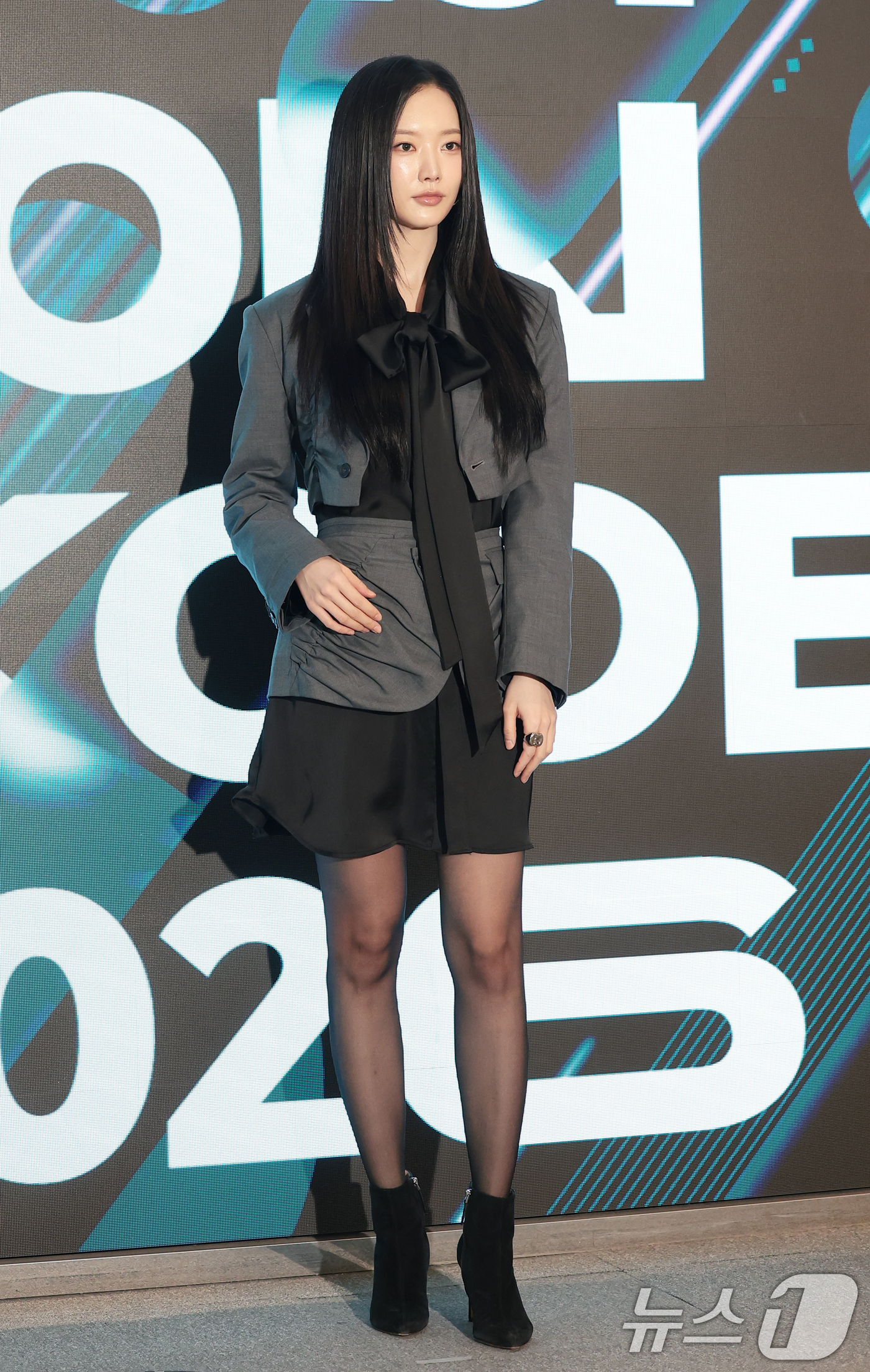 (서울=뉴스1) 권현진 기자 = 배우 강민지가 26일 서울 중구 동대문디자인플라자(DDP)에서 열린 ‘패션코드(Fashion KODE) 2026 F/W‘ 페노메논시퍼 패션쇼에 참석 …