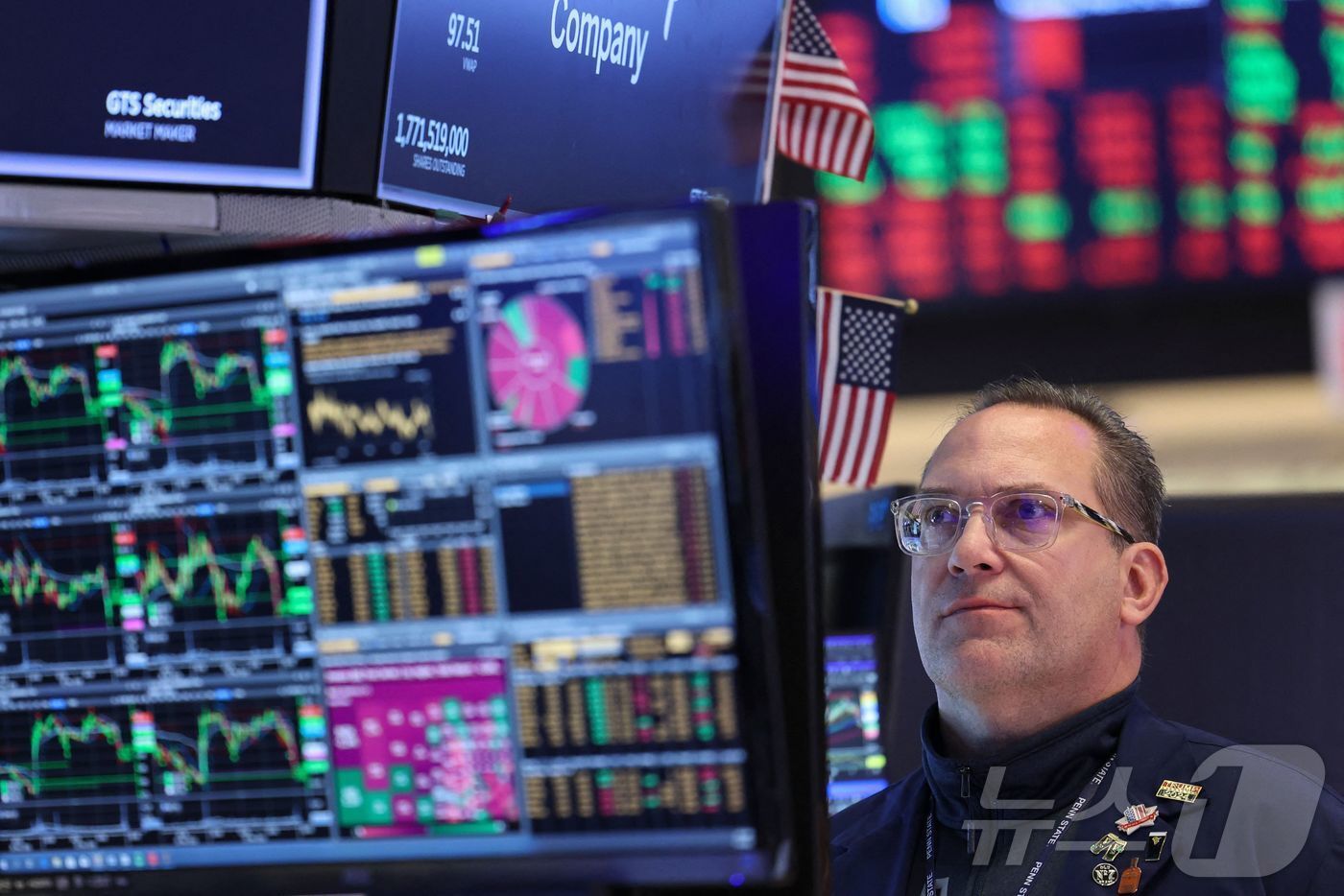 본문 이미지 - 미증시 트레이더. ⓒ AFP=뉴스1