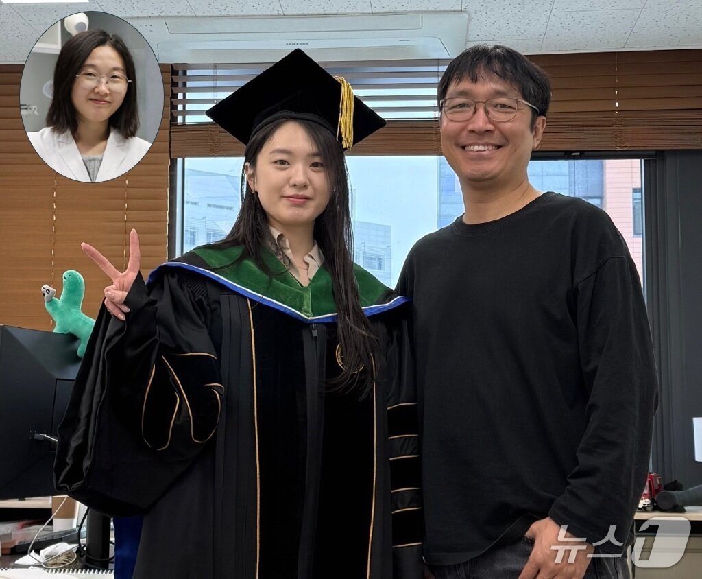 본문 이미지 - KAIST 강문영 박사(위), (왼쪽부터)KAIST 최유리 박사, 김상규 교수.(KAIST 제공. 재판매 및 DB금지) 2026.3.27/뉴스1