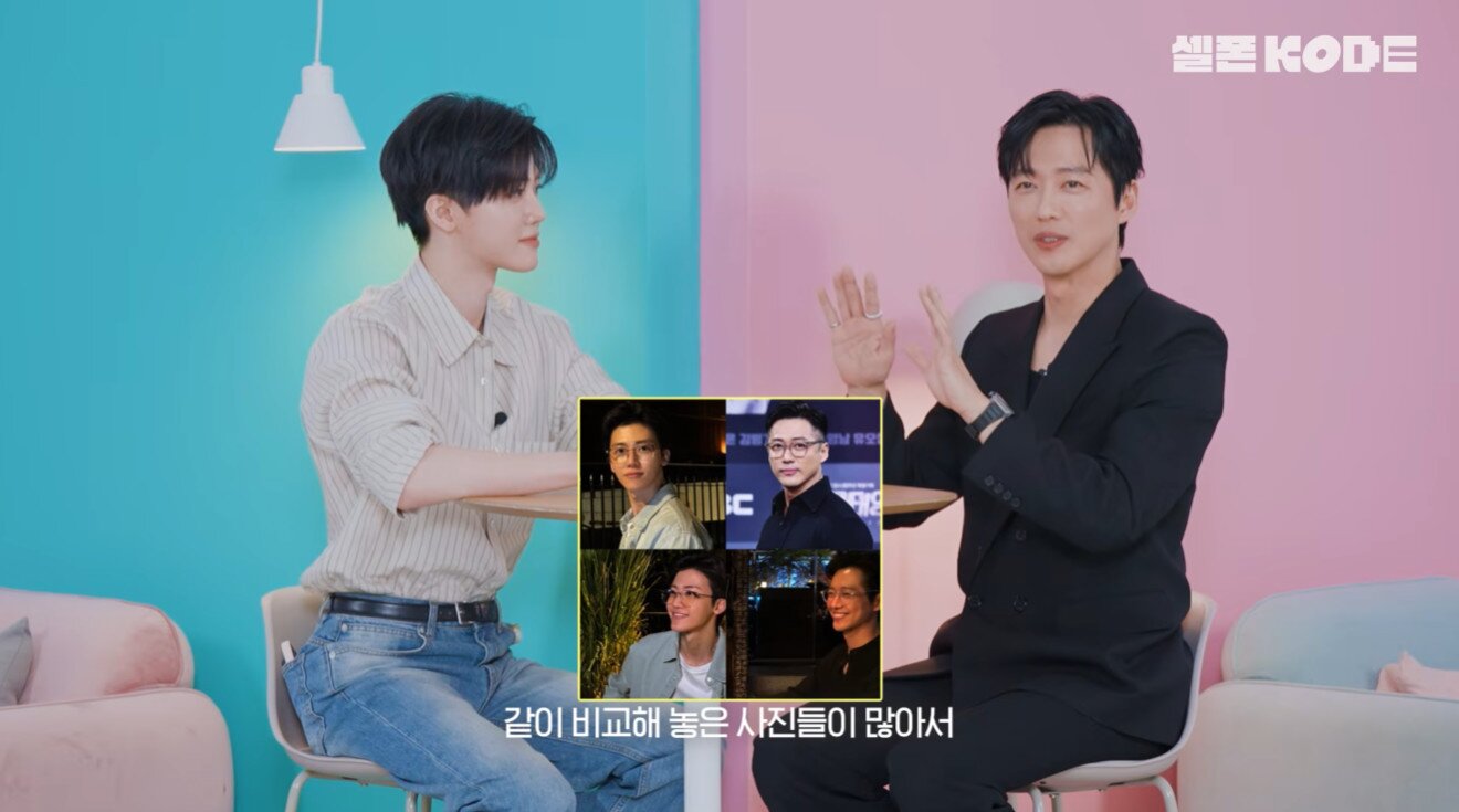 본문 이미지 - NCT 재민(왼쪽)과 남궁민(유튜브 영상 갈무리)