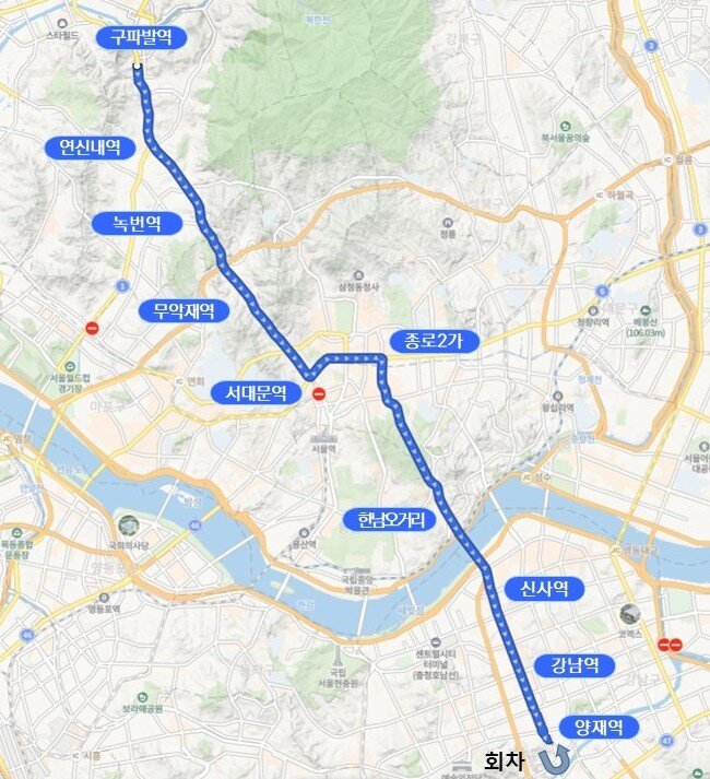 본문 이미지 - 노선도