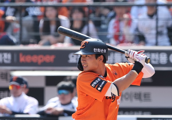 한화 홈경기 1번타자 나선 오재원