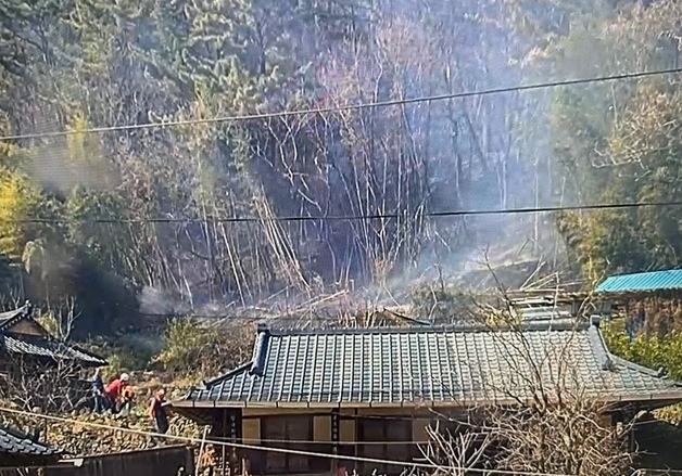 의령 자굴산서 산불…1시간여 만에 완진