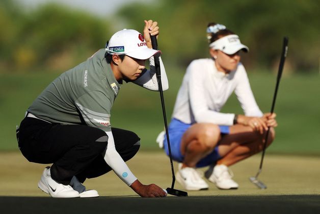 김효주, 2주 연속 우승 도전 "코다와 경쟁 늘 즐거워…모든 샷 집중"