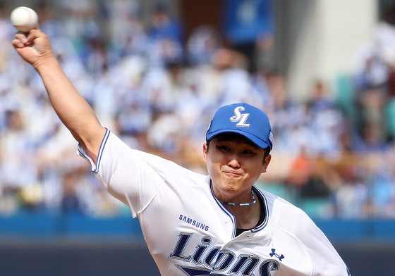 역투하는 삼성 최원태