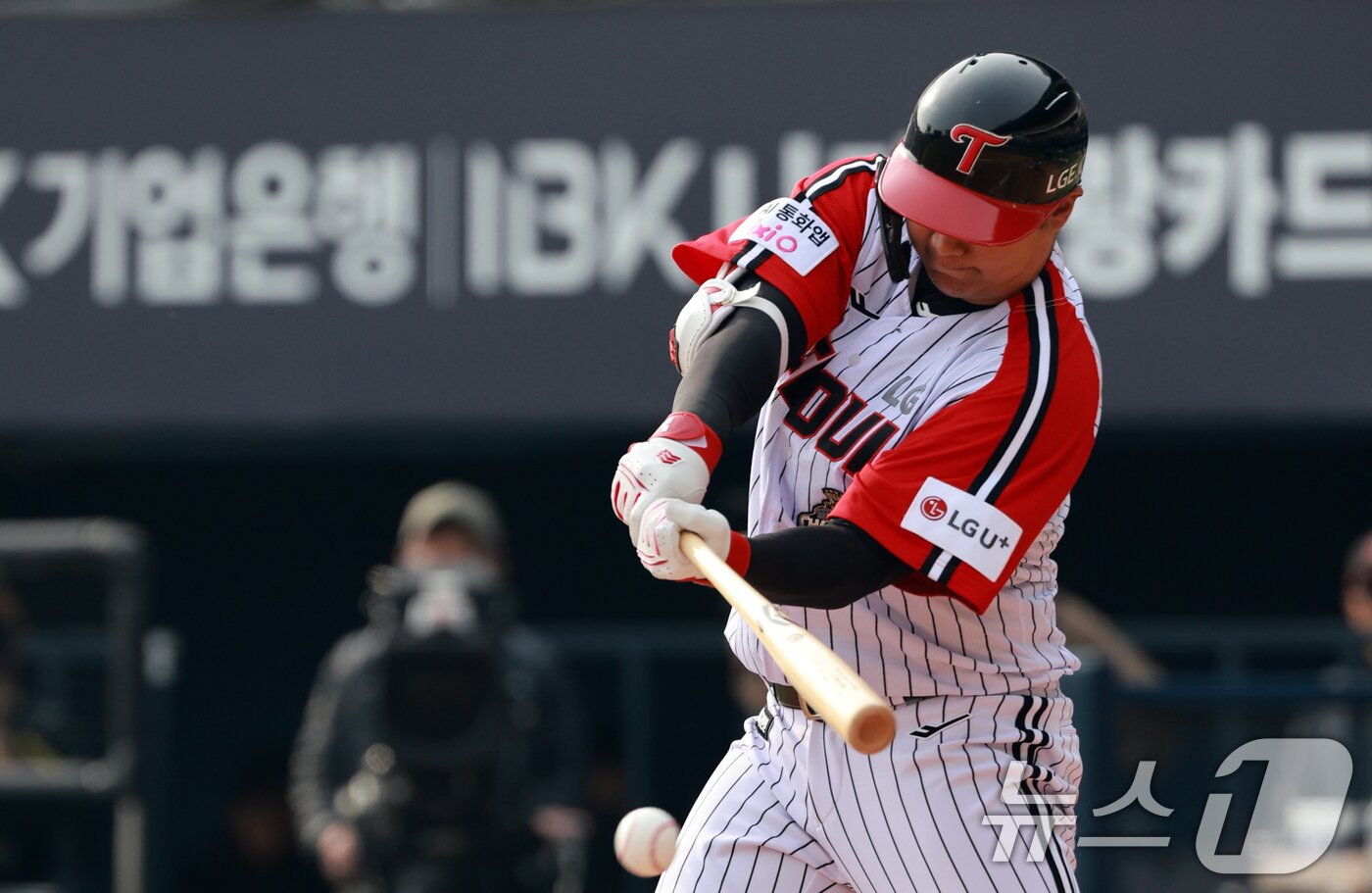 본문 이미지 - LG 트윈스 문보경. ⓒ 뉴스1 이호윤 기자