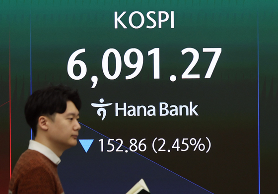 이란 사태 여파…6100선 내준 코스피