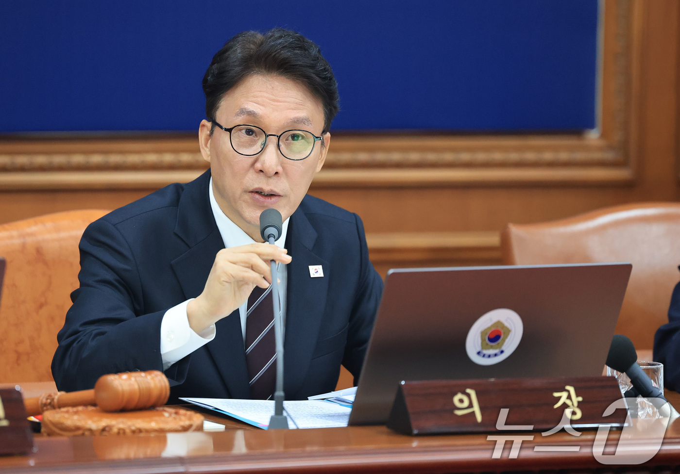 (서울=뉴스1) 임세영 기자 = 김민석 국무총리가 3일 서울 종로구 정부서울청사에서 열린 국무회의에서 모두발언을 하고 있다. 2026.3.3/뉴스1