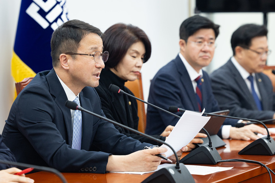 한병도 민주당 원내대표, 원내대책회의 모두 발언