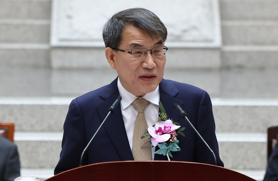 퇴임사하는 노태악 대법관