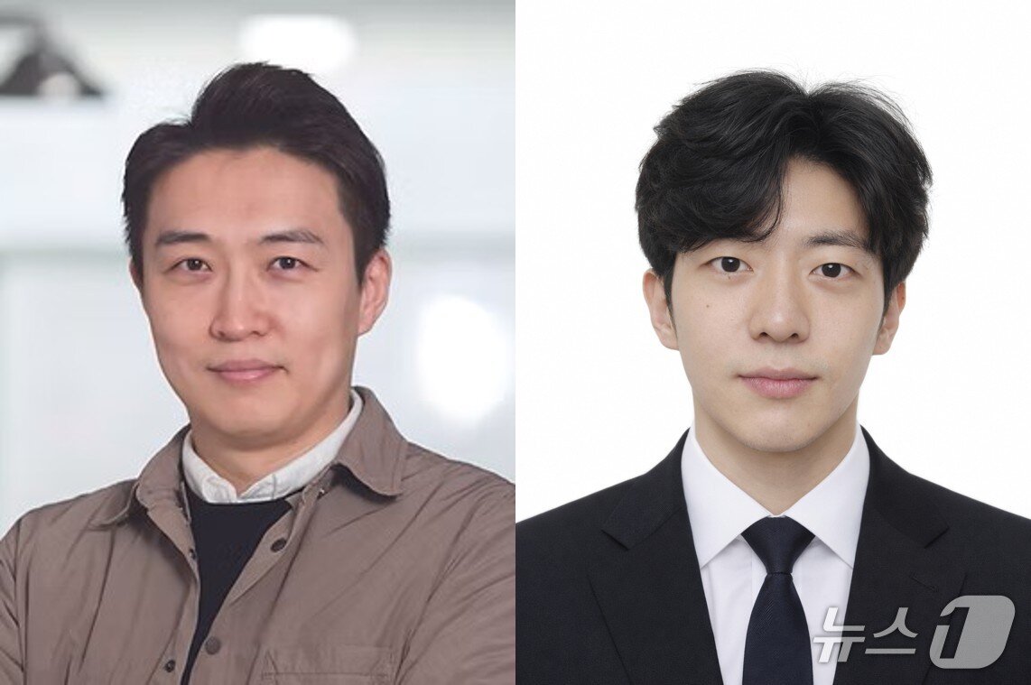 본문 이미지 - 강주헌 교수(왼쪽)와 브라이언 최 연구원(UNIST 제공. 재판매 및 DB금지)/뉴스1