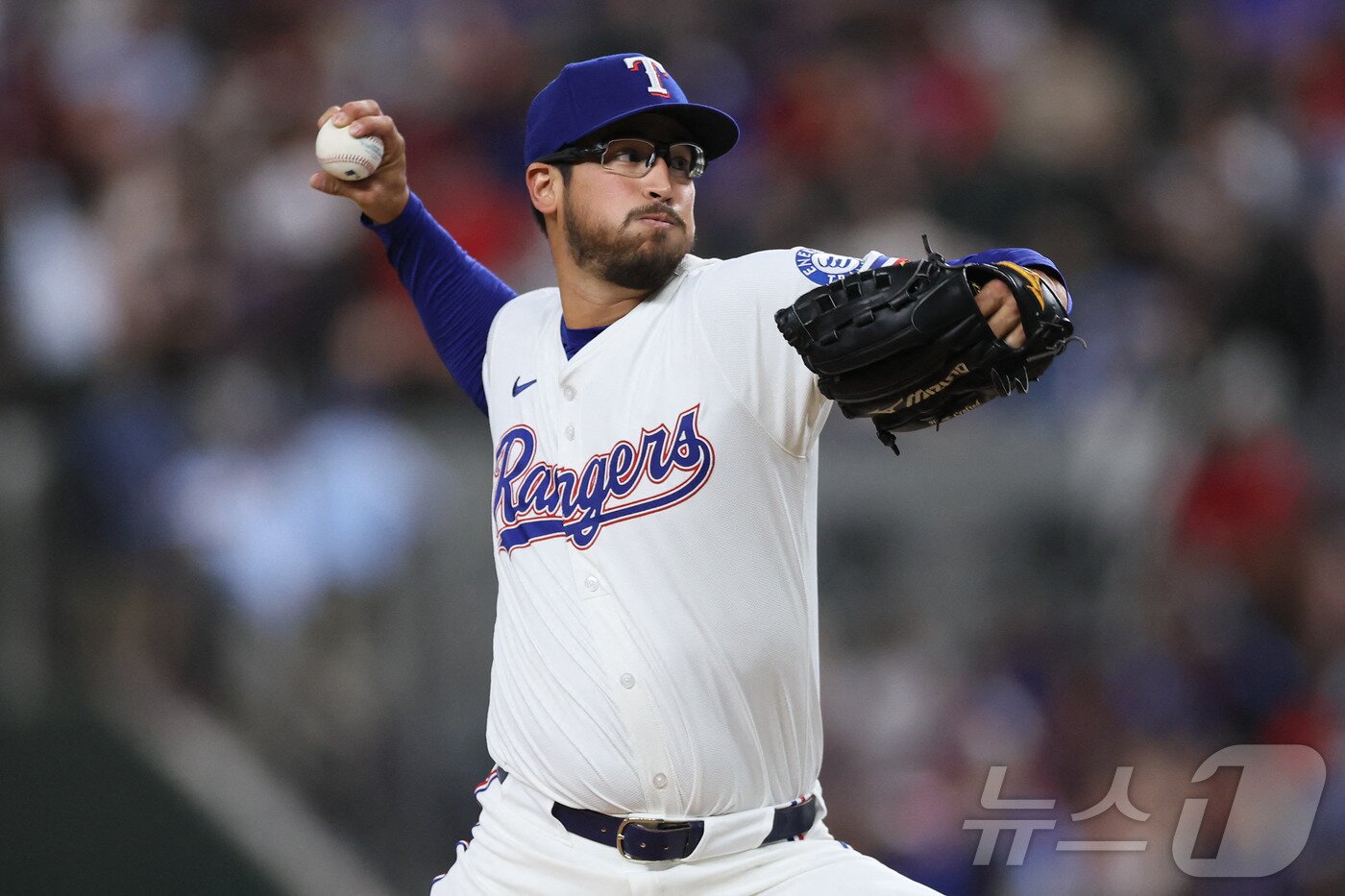 본문 이미지 - 텍사스 레인저스 시절의 데인 더닝. ⓒ AFP=뉴스1