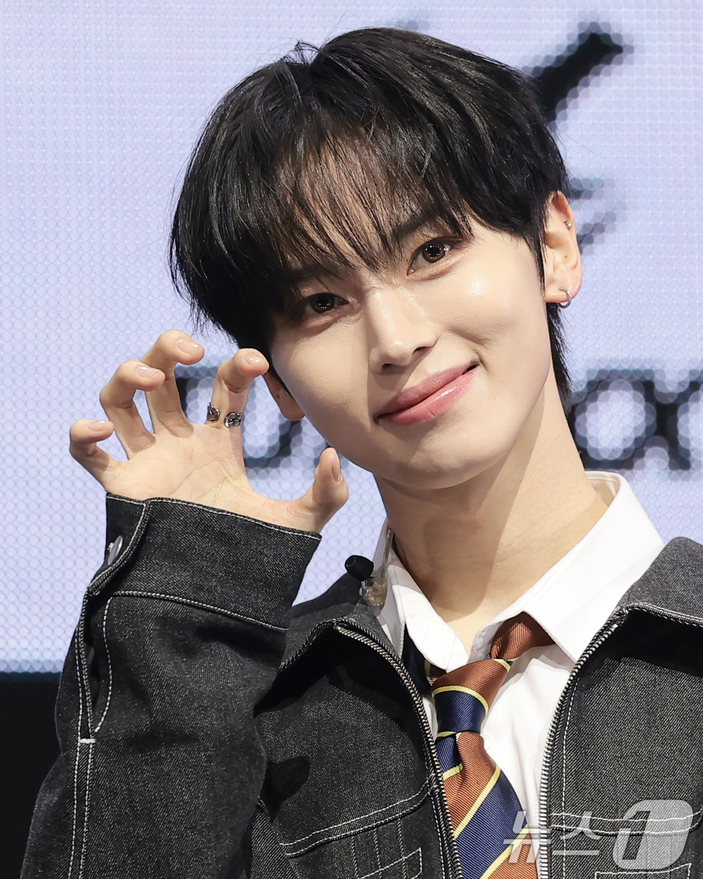 (서울=뉴스1) 권현진 기자 = TUNEXX(튜넥스) 인후가 3일 서울 광진구 예스24라이브홀에서 가진 첫 번째 미니앨범 ‘SET BY US ONLY(셋 바이 어스 온리)’ 쇼케이 …