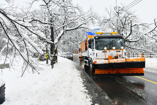 정월대보름에 제설작업