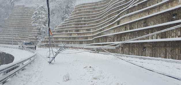 "제설차도 미끄러져"…60㎝ 눈폭탄에 강원 아수라장(종합)