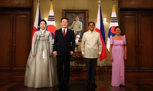 국빈만찬 앞서 기념촬영 하는 이재명 대통령