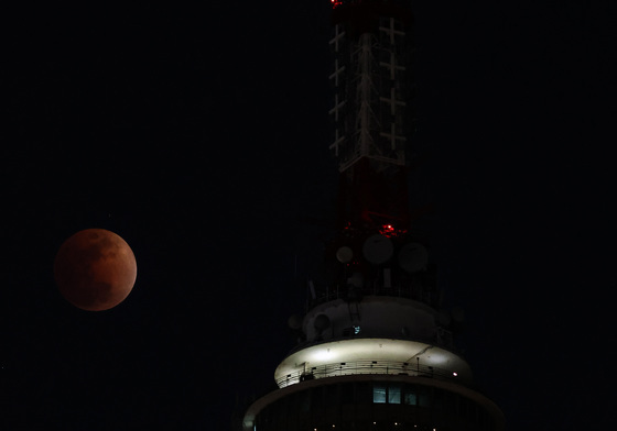 개기월식 일어나는 서울