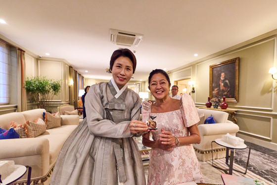 김혜경 여사, 필리핀 대통령 부인과의 친교 행사