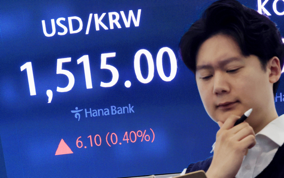 출구 없는 전쟁에 역대급 외국인 매도세…환율 4.5원 오른 1513.4원 출발