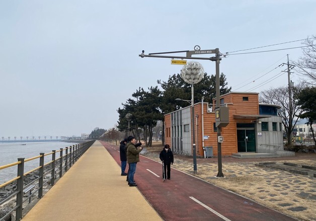 군산 내흥동 해안 산책로 6.6㎞ 구간에 '스마트 안전벨트' 구축