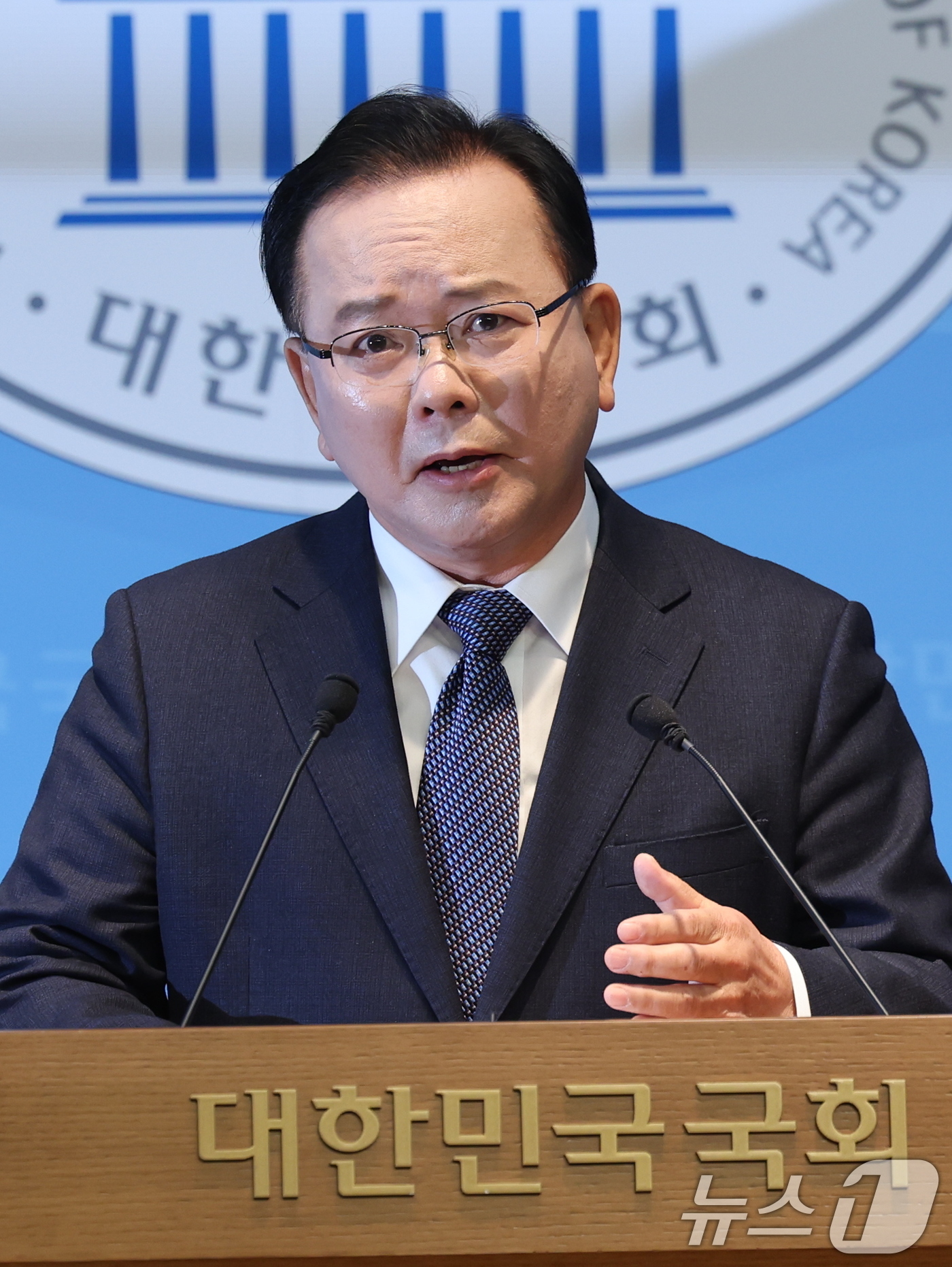 (서울=뉴스1) 박지혜 기자 = 김부겸 전 국무총리가 30일 서울 여의도 국회 소통관에서 대구시장 출마선언을 하고 있다. 2026.3.30/뉴스1