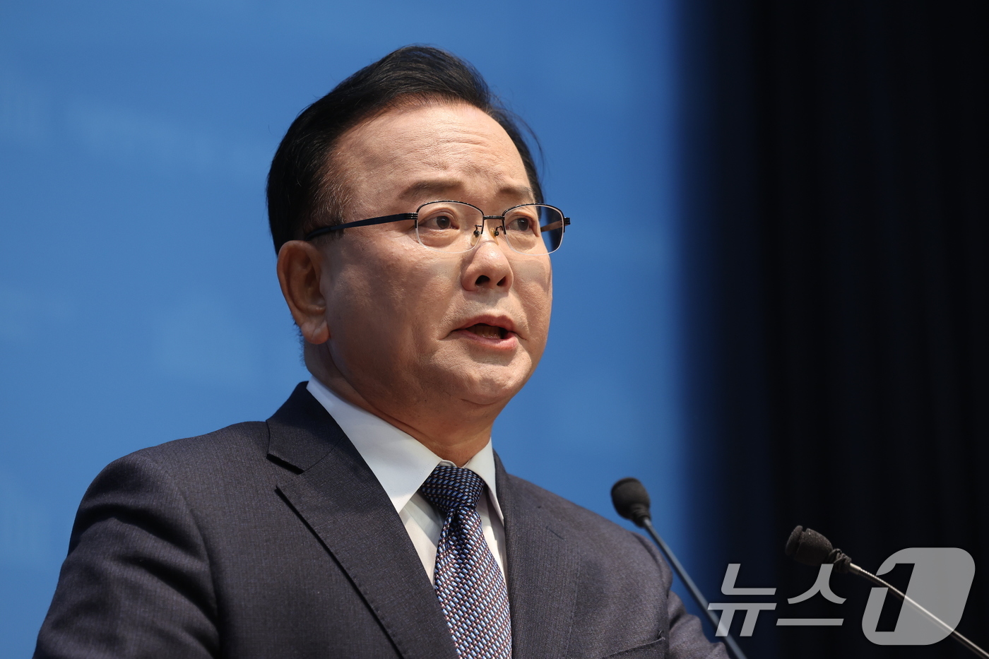 (서울=뉴스1) 박지혜 기자 = 김부겸 전 국무총리가 30일 서울 여의도 국회 소통관에서 대구시장 출마선언을 하고 있다. 2026.3.30/뉴스1