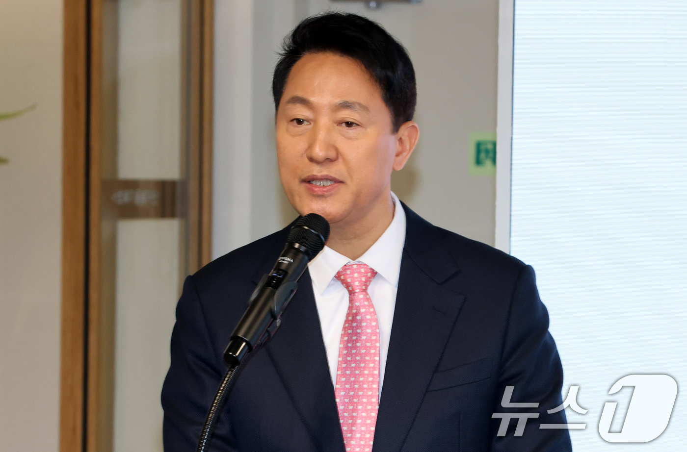 (서울=뉴스1) 김명섭 기자 = 오세훈 서울시장이 30일 서울 서초구 시니어센터에서 열린 '어르신 활력충전 프로젝트 현장설명회'에 참석, 인사말을 하고 있다. (공동취재) 2026 …