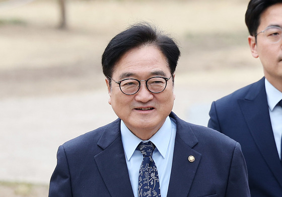 국회 사회적대화 결과보고 개회식 참석하는 우원식 국회의장