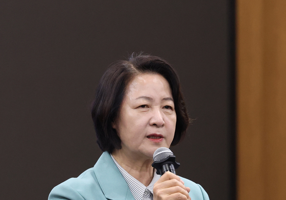 인사말 하는 추미애 후보