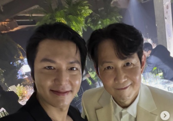 이정재·이민호, 세대 뛰어넘은 외모 대결? 물오른 비주얼 [N샷]