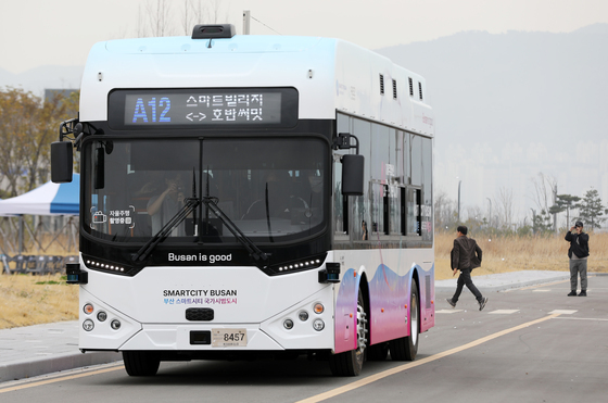 부산 에코델타시티 자율주행버스 운행 개시