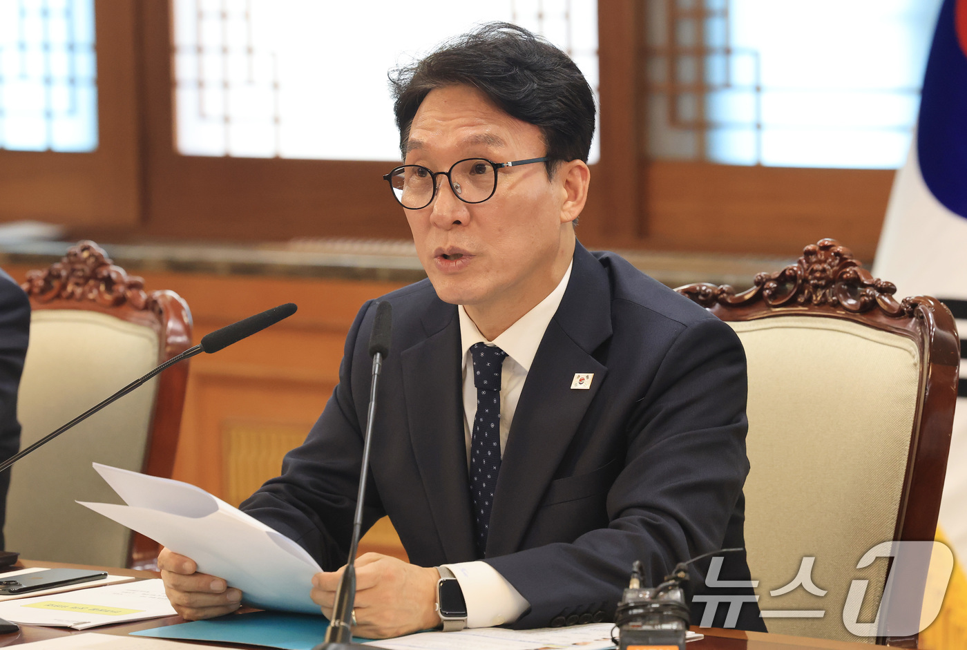 (서울=뉴스1) 임세영 기자 = 김민석 국무총리가 30일 서울 종로구 정부서울청사에서 열린 반려동물 정책위원회 회의에서 모두발언을 하고 있다. 2026.3.30/뉴스1