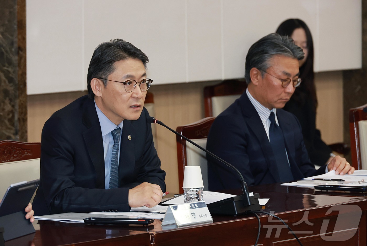 (서울=뉴스1) = 권대영 금융위원회 부위원장이 30일 오후 서울 종로구 정부서울청사에서 열린 지표금리·단기금융시장 협의회에서 발언을 하고 있다. (금융위원회 제공. 재판매 및 D …