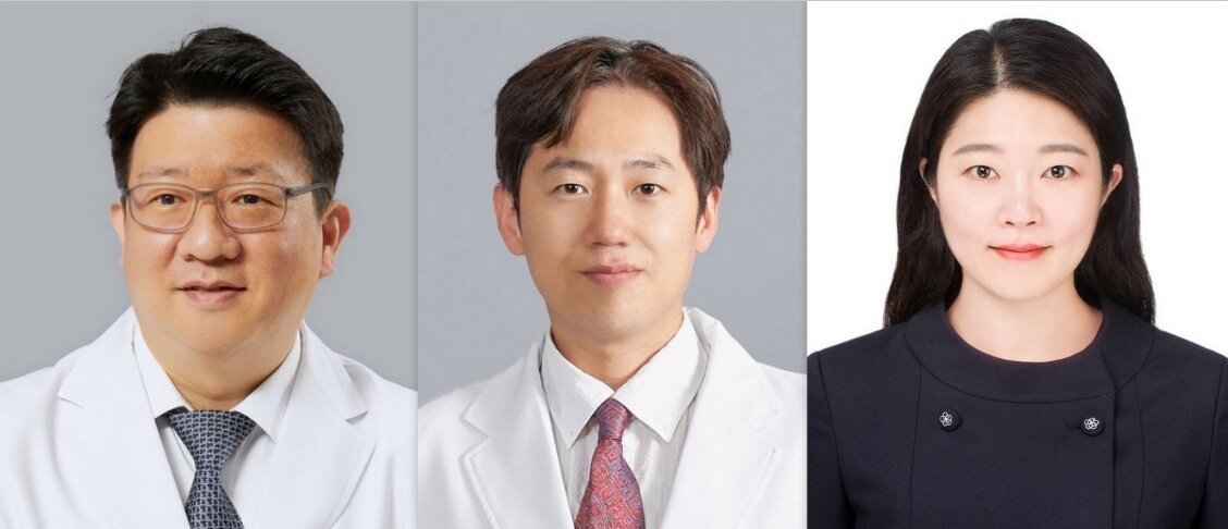 본문 이미지 - (왼쪽부터)정민성 한양대학교병원 외과 교수, 차치환 외과 교수, 박보영 예방의학과 교수. (한양대병원 제공)