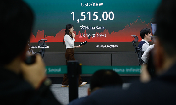 환율 다시 1515원대
