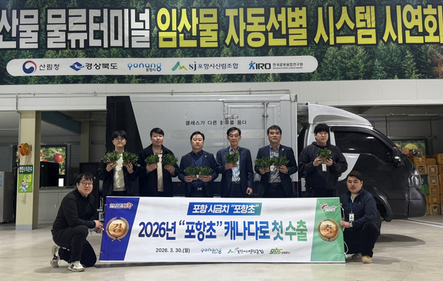 포항 시금치 '포항초' 캐나다 첫 수출길…총 5톤 계약