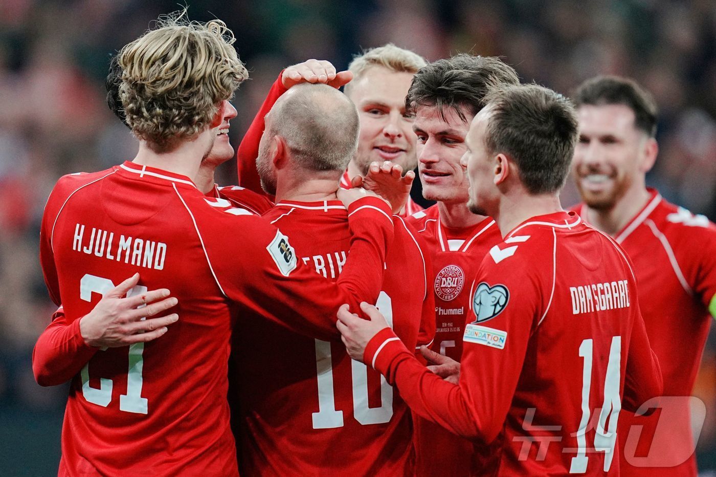 본문 이미지 - 3회 연속 월드컵 본선행에 도전하는 덴마크.  ⓒ AFP=뉴스1