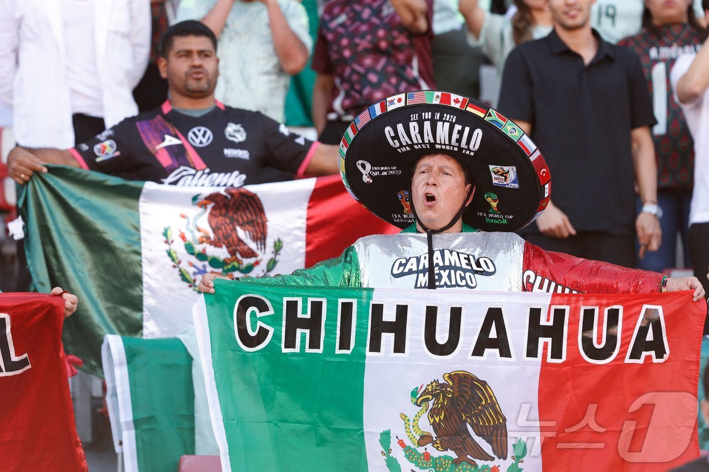본문 이미지 - 멕시코를 응원하는 팬들 ⓒ AFP=뉴스1
