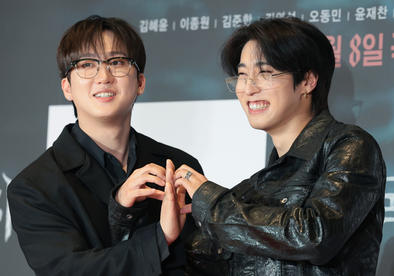 스트레이키즈 창빈·한, 수줍은 하트